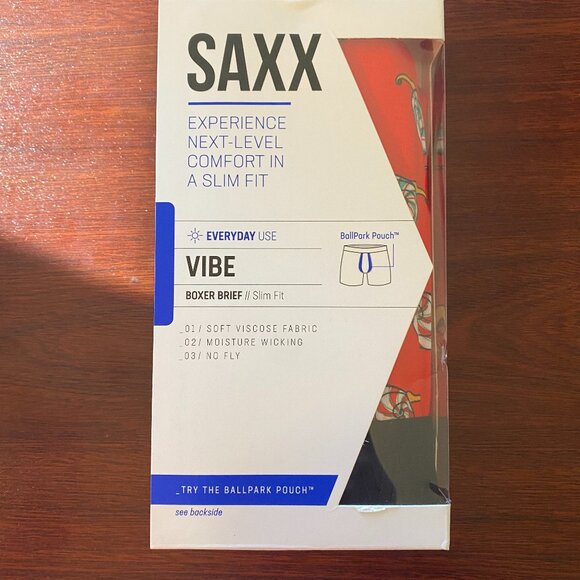 SAXX VIBE Christmas Boxer Briefs “Slow Lane” - Picture 3 of 4